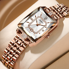 Waterproof Rose Gold Watch - 8 Colours White