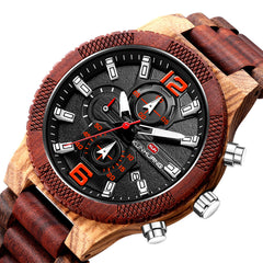 Men's Wooden Watch Red Sandalwood