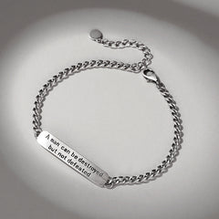 Vintage Thai Silver Bracelet for Men's Fashion