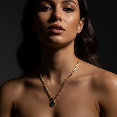 Crystal Stone Pendant Necklace
