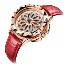 MEGIR Women's Fashion Quartz Watch with Crystal Dial