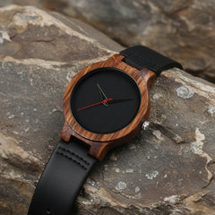 Men's Bamboo Wood Quartz Watch