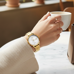 Ladies' Quartz Watch with Business Calendar Accessory