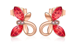 Swarovski Crystal Butterfly Earrings