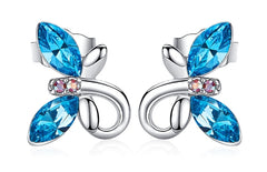 Swarovski Crystal Butterfly Earrings