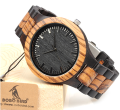 Zebra Wood Watch