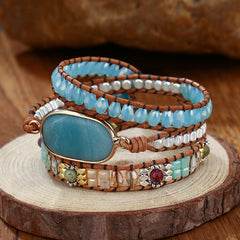 Natural Stone Handwoven Bracelet