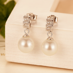 Shell Pearl Earrings, Elegant Jewellery Accessory