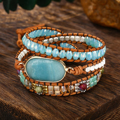 Natural Stone Handwoven Bracelet