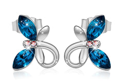 Swarovski Crystal Butterfly Earrings