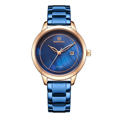 Ladies' Quartz Watch with Business Calendar Accessory Blue