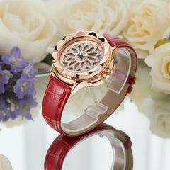 MEGIR Women's Fashion Quartz Watch with Crystal Dial
