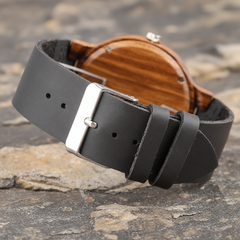 Men's Bamboo Wood Quartz Watch