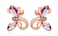 Swarovski Crystal Butterfly Earrings