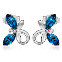 Swarovski Crystal Butterfly Earrings Molan crystal