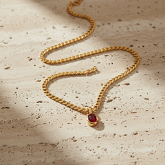 Crystal Stone Pendant Necklace