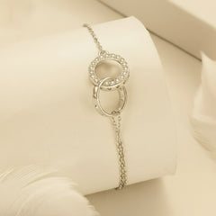 Double Ring Bracelet | 925 Silver