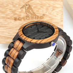 Zebra Wood Watch