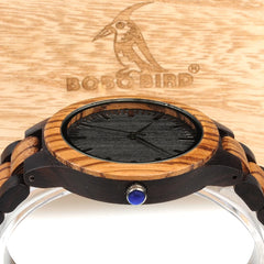 Zebra Wood Watch