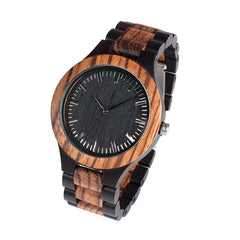 Zebra Wood Watch