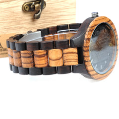 Zebra Wood Watch