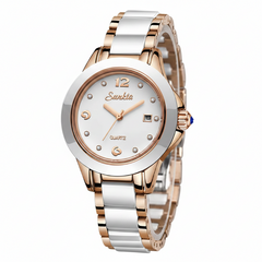 Women's Rose Gold Watch Rose white