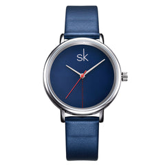 Minimalist Women's Watch | Elegant Fashion Watch | August Bloom Blue