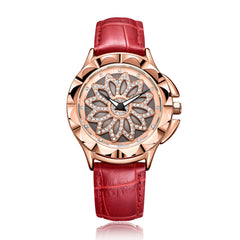 MEGIR Women's Fashion Quartz Watch with Crystal Dial