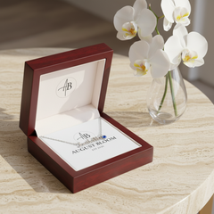 Her Custom Name Necklace with Birthstone
