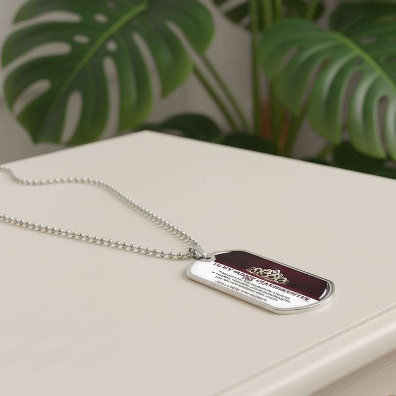 My Badass Granddaughter - Dog Tag Necklace