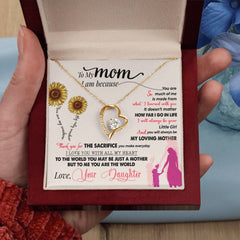 You Are My Sunshine - Forever Love Necklace 18k Yellow Gold Finish Luxury Box