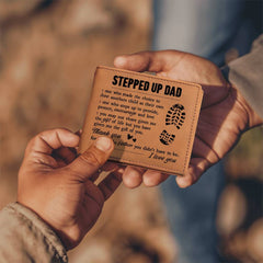 To My Stepdad Gift of Life – Leather Wallet Leather Wallet