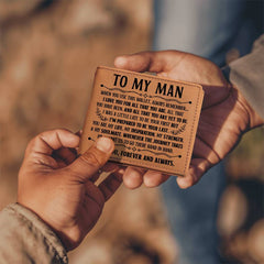 To My Man Inspiration (Black) – Leather Wallet Leather Wallet