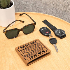 To My Son - Stand Tall – Cowhide Leather Wallet
