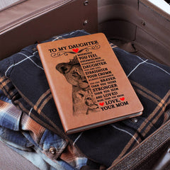 To My Daughter Lion Crown – Vegan Leather Journal