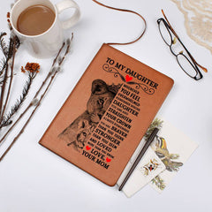 To My Daughter Lion Crown – Vegan Leather Journal