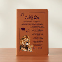 To My Daughter Your Crown – Leather Journal