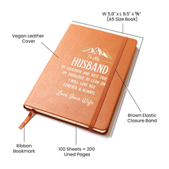 My Soulmate and Best Friend - Leather Journal Graphic Journal