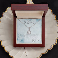 To My Girlfriend - Eternal Hope Necklace Luxury Box w LED