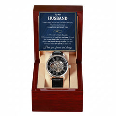 To My Husband Eyes – Openwork Watch Luxury Box w LED