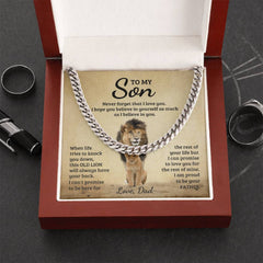Never Forget - Cuban Link Chain Stainless Steel Luxury Box