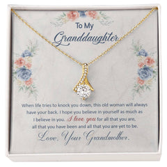 I Have Your Back - Alluring Beauty Necklace 18K Yellow Gold Finish Standard Box