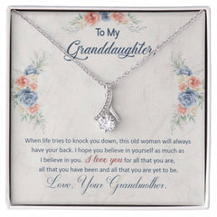 I Have Your Back - Alluring Beauty Necklace 14k White Gold Finish Standard Box