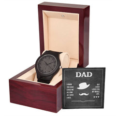 Dad's Love - Wooden Watch Mahogany Style Luxury Box