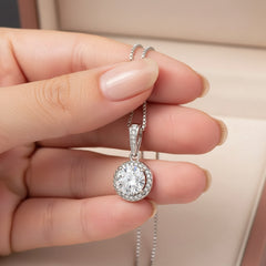 Eternal Hope Necklace 14k White Gold Finish Luxury Box