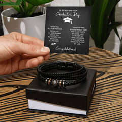 To My Boy Graduation Dreams (Love You) – Bracelet Two Tone Box