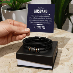 Your Love is not Just a Feeling - Means Leather Bracelet