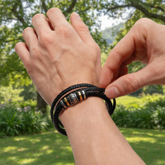 Your Smile - Mens Leather Bracelet