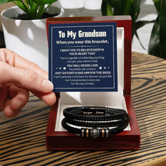 Love You Forever Will Never Lose (To My Grandson) – Bracelet Luxury Box w LED
