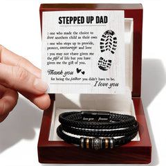 To My Stepdad Gift of Life – Bracelet Luxury Box w LED